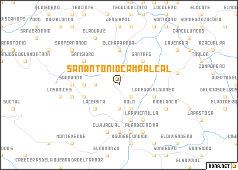 map of San Antonio Campalcal