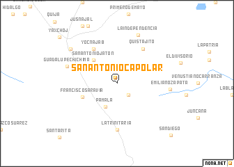 map of San Antonio Capolar