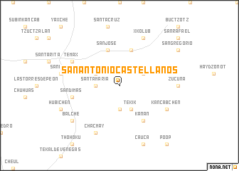 map of San Antonio Castellanos