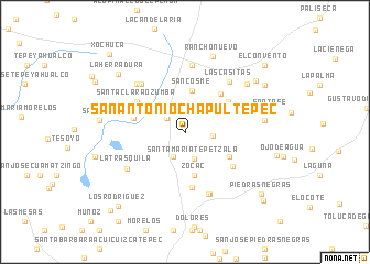 map of San Antonio Chapultepec