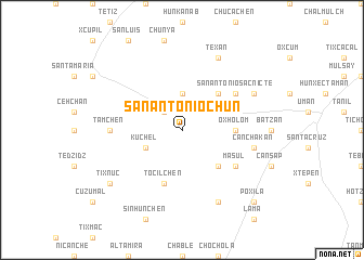 map of San Antonio Chun