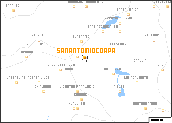 map of San Antonio Coapa