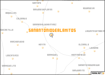 map of San Antonio de Alamitos