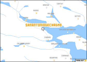 map of San Antonio de Chadmo