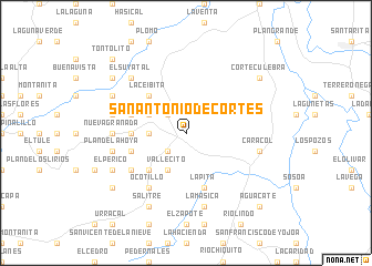 map of San Antonio de Cortés
