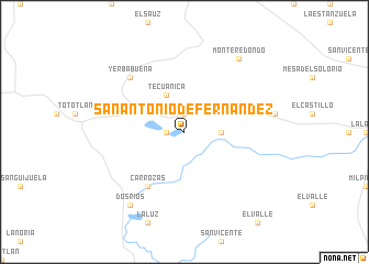 map of San Antonio de Fernández