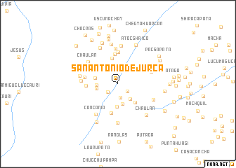 map of San Antonio de Jurca