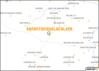 map of San Antonio de la Calera