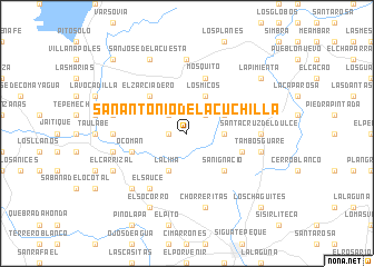 map of San Antonio de la Cuchilla