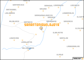 map of San Antonio de la Joya