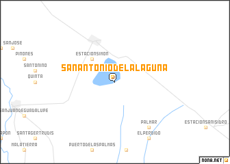 map of San Antonio de la Laguna