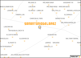 map of San Antonio de la Paz