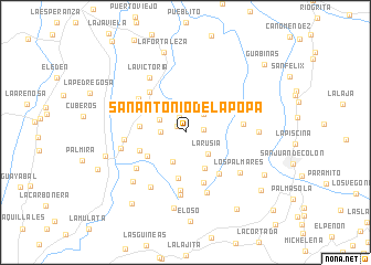 map of San Antonio de la Popa