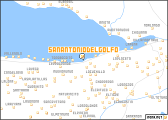 map of San Antonio del Golfo