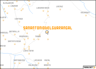map of San Antonio del Guarangal
