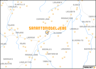 map of San Antonio del Jebe