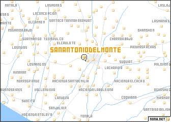 map of San Antonio del Monte