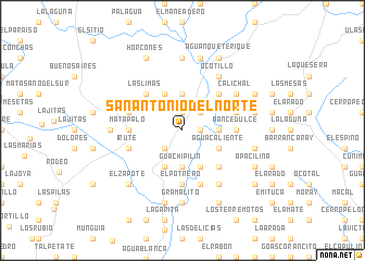 map of San Antonio del Norte