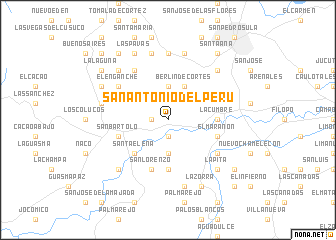 map of San Antonio del Perú