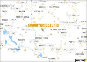 map of San Antonio del Río