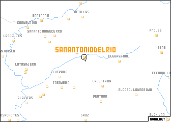 map of San Antonio del Río