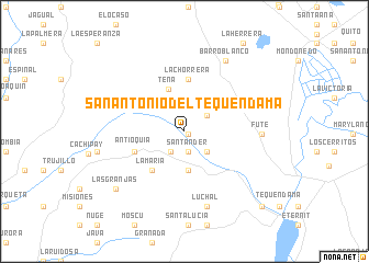 map of San Antonio del Tequendama