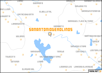 map of San Antonio de Molinos