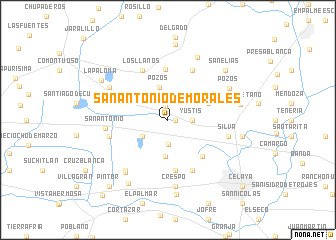 map of San Antonio de Morales