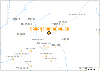 map of San Antonio de Pajén