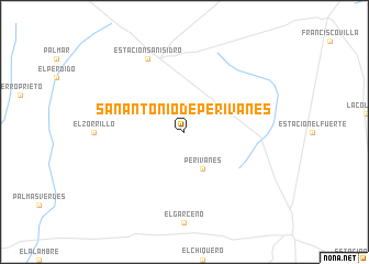 map of San Antonio de Perivanes