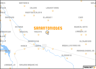 map of San Antonio de S.