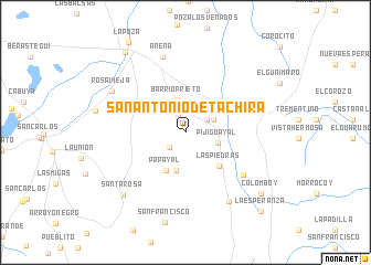 map of San Antonio de Táchira