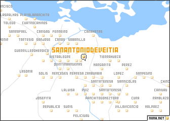 map of San Antonio de Veitía