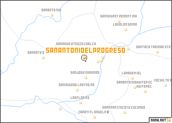 map of San Antonio El Progreso