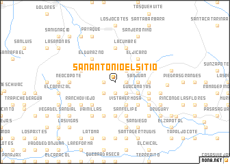 map of San Antonio El Sitio