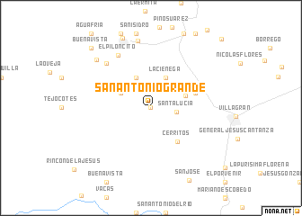 map of San Antonio Grande