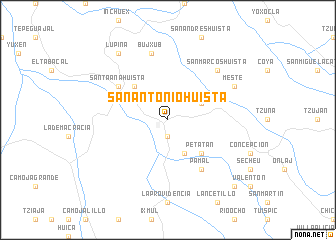 map of San Antonio Huista
