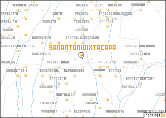 map of San Antonio Ixtacapa