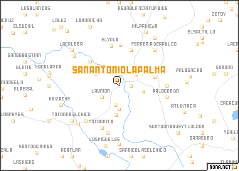 map of San Antonio la Palma