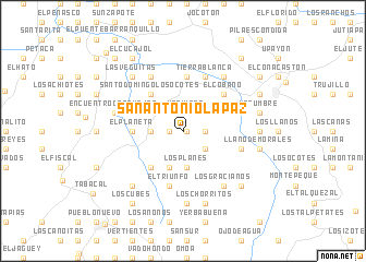 map of San Antonio La Paz