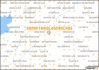 map of San Antonio Los Ranchos