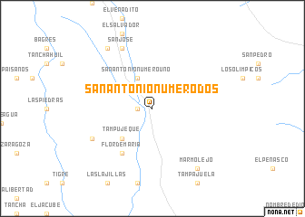 map of San Antonio Número Dos