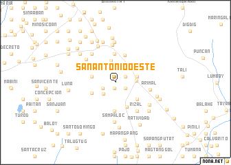map of San Antonio Oeste