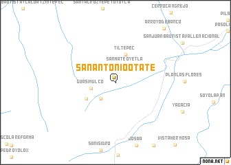 map of San Antonio Otate