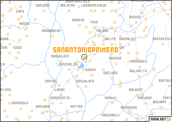 map of San Antonio Primero