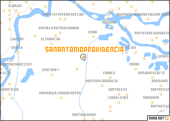 map of San Antonio Providencia