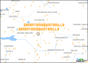 map of San Antonio Quintanilla