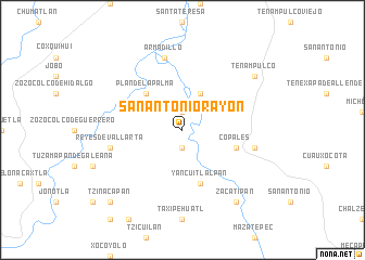 map of San Antonio Rayón