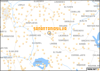 map of San Antonio Silva