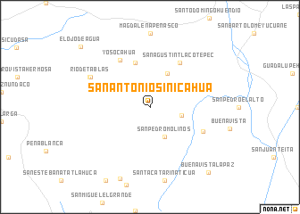 map of San Antonio Sinicahua